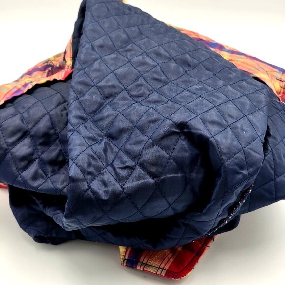 Vintage Womens Quilted Plaid Button-Up Vest  Cottagecore - Picture 12 of 13